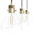 thumbnail image 5 of Hunter - Van Nuys 3-light Alturas Gold, Large Cluster Light, Dimmable, Transitional Style, Linear Shaped, for Bedrooms, Dining, Living Rooms - 19307, 5 of 9