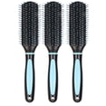 thumbnail image 1 of 3pcs 9 Row Hair Brush Detangling Hair Brush Comb for Styling Defining Wavy Curly Hair, 1 of 15