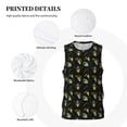 thumbnail image 3 of Rocae Bee Floral for Men's Basketball Jersey Lightweight and Breathable Athletic Tank Top,Quick-Drying Sports Jersey 3X-Large, 3 of 9