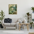 thumbnail image 2 of Tropical Jungle Plant Leaves Botanical & Floral Graphic Art Metallic Gold Framed Art Print Wall Art, 2 of 6