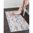 thumbnail image 1 of Unique Loom 3143269 2 ft. 7 in. x 8 ft. 2 in. Prado Basilica Runner Rug, Blue, 1 of 1