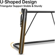 AODSK U-Shaped Design Keyboard Display Stand, Steel Piano Stand with Locking Straps, Heavy-Duty Piano Stand