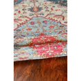 thumbnail image 2 of 3'x5' Blue Red Hand Woven Diamond Medallion Indoor Area Rug, 2 of 6