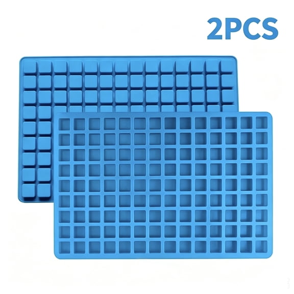 YXELECT 126 Cavity Square Silicone Candy Mold - Silicone Mold for Hard Candy, Chocolate, Soft Candy, Caramel, and Ice cubes   2PCS
