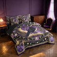 thumbnail image 2 of Homewish Halloween Crow Twin Bedding, Witch Magic Book Bedding Comforter Set, Black Reversible 7 Pieces, 2 of 7