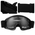 thumbnail image 4 of Protection Goggles, Adjustable Elastic Cord TPU Frame Material Outdoor Cycling Glasses PC Lens 5 Color  For Mountain Climbing Black, 4 of 8