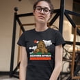 thumbnail image 3 of Tee Hunt California Bear Facepalm T-Shirt The Great California Exodus Women's T-Shirt Tee, Black, Medium, 3 of 5