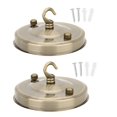 thumbnail image 2 of 2Pcs Iron Chandelier Hanging Chandelier Hook, Chandelier Plate Hook Ceiling Light Canopy Bird Cage Lantern Hook  Lamp Base Decoration DIY Fitting Accessory, 2 of 8