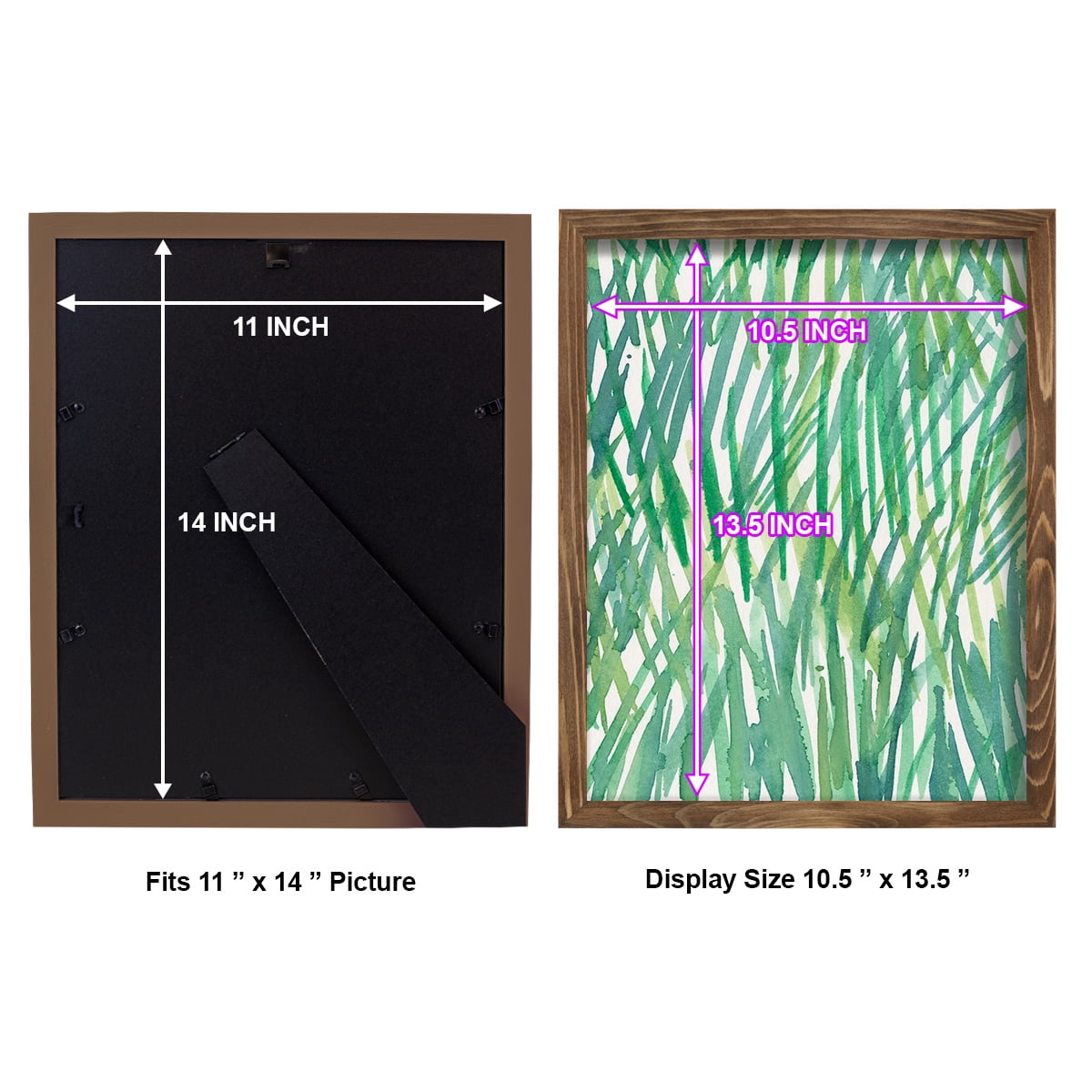 Just Grass I - Framed Print w/glass - Walnut