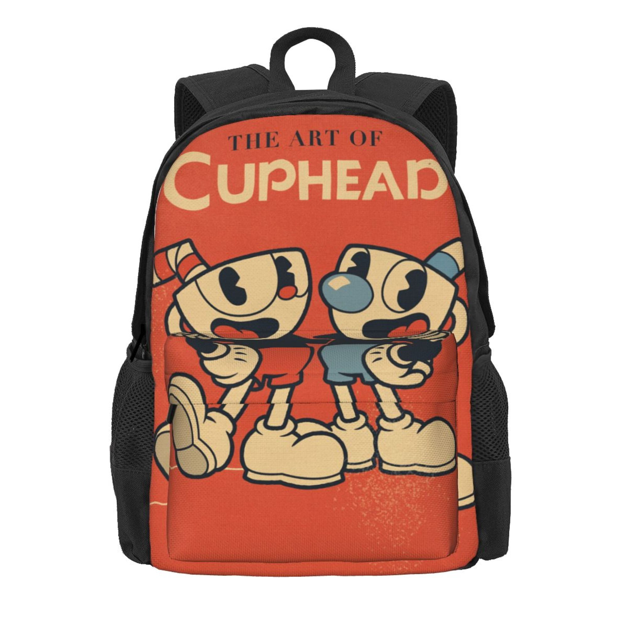 Cuphead Backpack Large Capacity Casual Travel Backpack Laptop Backpack Adult Children Student Backpack for College Work Camping