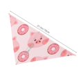 thumbnail image 3 of Naloa Pigs Head And Donuts Dog Bandanas 1PC Washable Triangle Dog Scarfs Premium Durable Fabric, for Small Medium Large Dogs and Cats, 3 of 6
