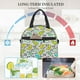thumbnail image 4 of Disketp Funny Dinosaurs on Stripes Lonchera Térmica para Mujer y Hombre, Bolsa de Almuerzo Reutilizable e Impermeable para Trabajo, Viajes y Picnic, 4 of 7