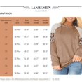 thumbnail image 2 of CHUANK T-Shirts Décontractés d'Automne à Col Rond Surdimensionné pour Femmes Mignon Rayé Manches Longues Grande Taille Tunique Blouse Gris Foncé 22 Plus, 2 of 6