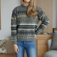 thumbnail image 2 of PFRNLF Sweaters for Women Casual Classic Long Sleeve Vintage Knit Chunky Pullover Sweater, 2 of 8