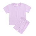 thumbnail image 6 of Baozhu Toddler Kids Summer Suit Boys Girls Fashion Cute Short Sleeve Tshirt Tops and Shorts Casual Suit,1-13 Years, 6 of 12