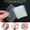 thumbnail image 2 of 40 Sheets 960 Pieces Transparent Nail Adhesive Tabs, Breathable Double Sided Glue Nail Sticker, Acrylic False Nail Jelly Adhesive for Manicure Supplies, Yellow, 2 of 5
