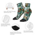 thumbnail image 3 of Uemuo Vintage Print Island Skull Printed Crew Socks, Moisture-Wicking Socks, Athletic Socks for Men Breathable Cushion Socks Casual Sport Socks for Running Traveling, 3 of 6