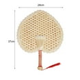 thumbnail image 6 of Walbest Handheld Fan Creative Shape Wheat Straw Indoor Portable Summer Non-Folding Hand Fan for Home, 6 of 7