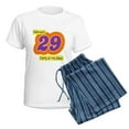 thumbnail image 5 of CafePress - Ly Partyatmyplace Women's Light Pajamas - Women's Short Sleeve Print T-Shirt and Pants Light Cotton Pajama Set, 5 of 7