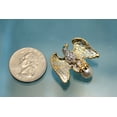 thumbnail image 5 of Rhinestone Gold Eagle Crystal Pearl Pin Small Dar Patriot Military USA Campaign Dar Brooch, 5 of 9