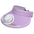 thumbnail image 1 of Sun Visor Hats With Fan-three Speed Usb Rechargeable,sun Protection Sun Cap For Women/men/kid,adjustable Buckle Strap Sun Hat, 1 of 5