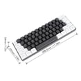 thumbnail image 3 of Mini Teclado RGB, Mini 61 Teclas Teclado mec&aacute;nico para Juegos, Interfaz Tipo C Plug and Play Teclado con Cable, Port&aacute;til Teclado Peque&ntilde;o Compacto para Jugar Oficina,Al, 3 of 9