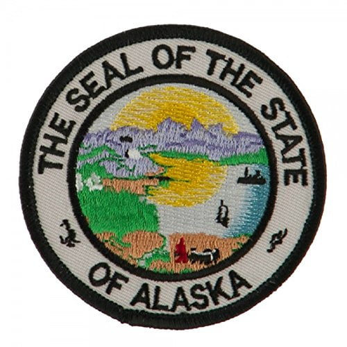 MONTANA  USA STATE SQUARE FLAG EMBROIDERED IRON-ON PATCH CREST BADGE 