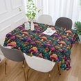 thumbnail image 5 of JSTEL Neon Mushroom Table Cloth Rectangle 60 x 120 Inch Tablecloth Anti Wrinkle Table Cover for Dining Kitchen Parties, 5 of 6