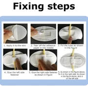 Numjaw 5Pcs Catheter Stabilization Device, Non-Woven Catheter Fixation Stickers, Catheter Legband Holder Sticker, Catheter Urinary Tube Holders