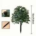 thumbnail image 3 of Simulation de Vert avec Feuilles d'Olivier Insérées dans le Jardin Décoration d'Aménagement Paysager Extérieur Cloison de Cour Sol, 3 of 8