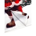 thumbnail image 4 of Men's Christmas Print Shirt Long Sleeve Button-Front with Festive Santa & Snowy Tree Design for Christmas Party and Holiday Gathering Christmas Season Polyester, 4 of 5