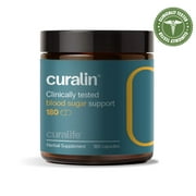 Angle View: Curalife - CuraLin Advanced Blood Sugar Glucose Support - Single Pack - (180 Capsules)