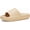 Beige, variant on Unisex Pillow Slides, Cushioned Cloud Sandals and Shower Slippers for Women and Men