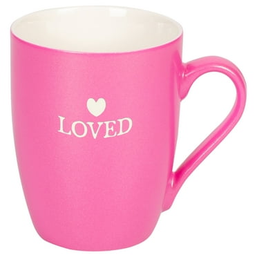 Elanze Designs Loved Princess Pink 10 ounce New Bone China Coffee Cup Mug