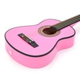 thumbnail image 4 of Guitarra clásica de madera de 30" con estuche y accesorios para niños/niñas/niños/principiantes (rosa), 4 of 5