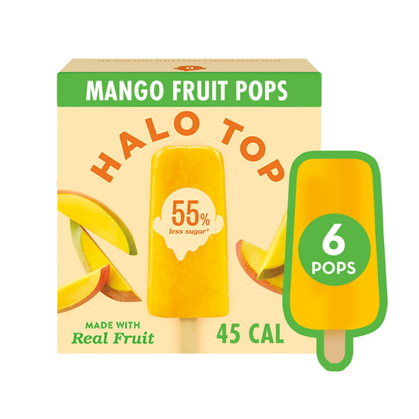 Halo Top Mango Fruit Pops, 6 Pack