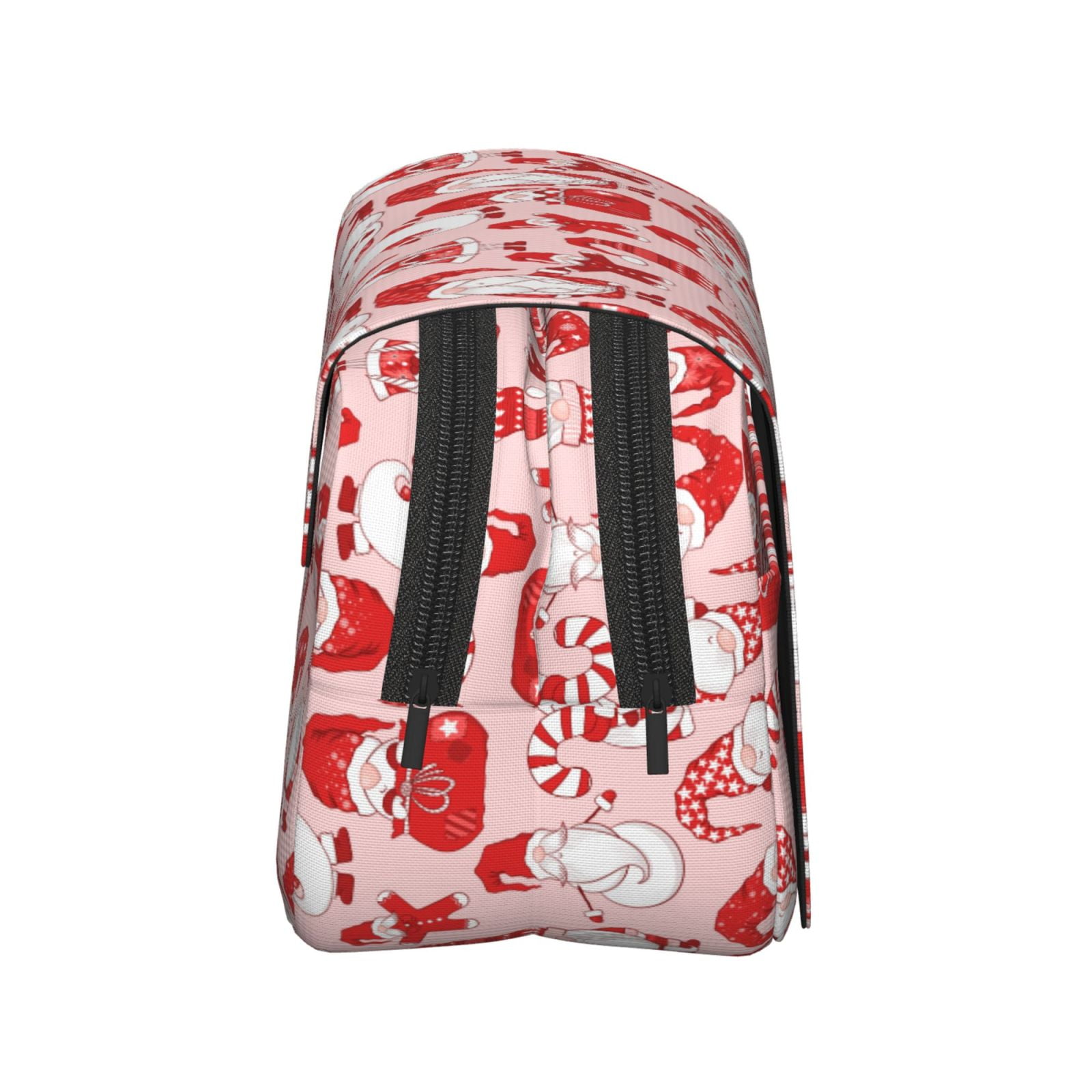 Rateoe Gnome Merry Christmas Pattern Double Clamshell Pen Case, Storage Organizer with Two Zipper Compartments– Holds Up to 50 Pencils & Pens