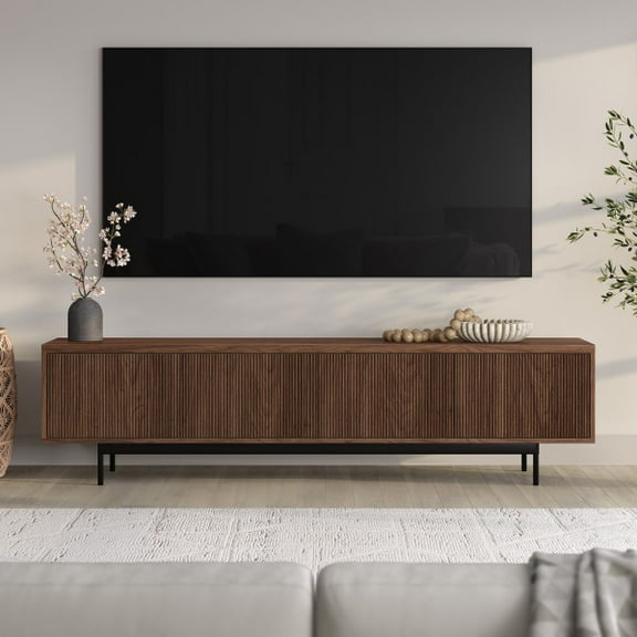 Whitman Rectangular TV Stand for TV's up to 85" in Satin Walnut