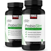 Force Factor ProbioSlim Probiotic and Weight Loss Supplement for Women and Men, 60 Capsules (2 Pack) *EN