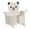 White, variant on Joernso Bedside Phone Charging Storage Bracket Wall Mounted Self-adhesive Punch-free Anti-slip Cartoon Bear Shape with Multi Hooks Phone Holder Organizer