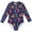 Navy Blue, variant on Esaierr Girls One Piece Swimsuits for Kids Girls Hawaiian Bathing Suit Upf 50+ Sun Protection Toddler Long Sleeve Sunscreen Printed Swimwear for Girls 4-12T