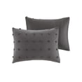 thumbnail image 5 of Home Essence Apartment Kay Cotton Tufted Charcoal 7 piece Duvet Cover Bedding Set F/Q, 5 of 17