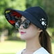 thumbnail image 4 of Sombreros de sol para mujer viseras pesca Fisher playa gorra de protección UV negro Casual para mujer gorras de verano cola de caballo ala ancha, 4 of 5