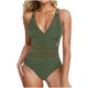 thumbnail image 1 of Traje de Baño de Desgaste de Forma para las Mujeres Sexy Hueco Fuera, Traje de Baño de Corte Alto Conjunto con Almohadillas Extraíbles, 1 of 9