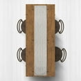 thumbnail image 2 of Creative Products Modern Herringbone Khaki 16x90 Poly Twill Table Runner, 2 of 3