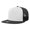Black/white/black, variant on 1040 5 Panel High Profile Structured Cotton Blend Trucker-Navy/White/Navy