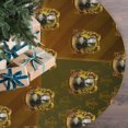 thumbnail image 4 of Huffle-Puff Christmas Tree Skirt Decorations Holiday Tree Skirt 36 Inch, 4 of 6