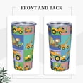 thumbnail image 4 of Kll Construction Machinery Stainless Steel Vacuum Insulated Coffee Cup 20 Oz Insulated Travel Mug Water Cup With Leak-Proof Straw Lid & Flip Lid,1 Metal Straws,1 Cleaning Brush, 4 of 8