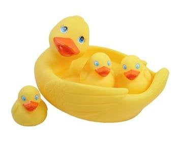rubber duck family bath set