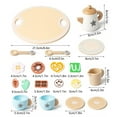 thumbnail image 3 of KOYPTL Simulated Tea Set Toy for Toddlers Boys Girls 2-4-6-8 Years Old,Mini Wooden Afternoons Tea Toys with Accessories for Soothing Playing Indoor,Gift for Christmas Birthday Education Pretend Play, 3 of 7